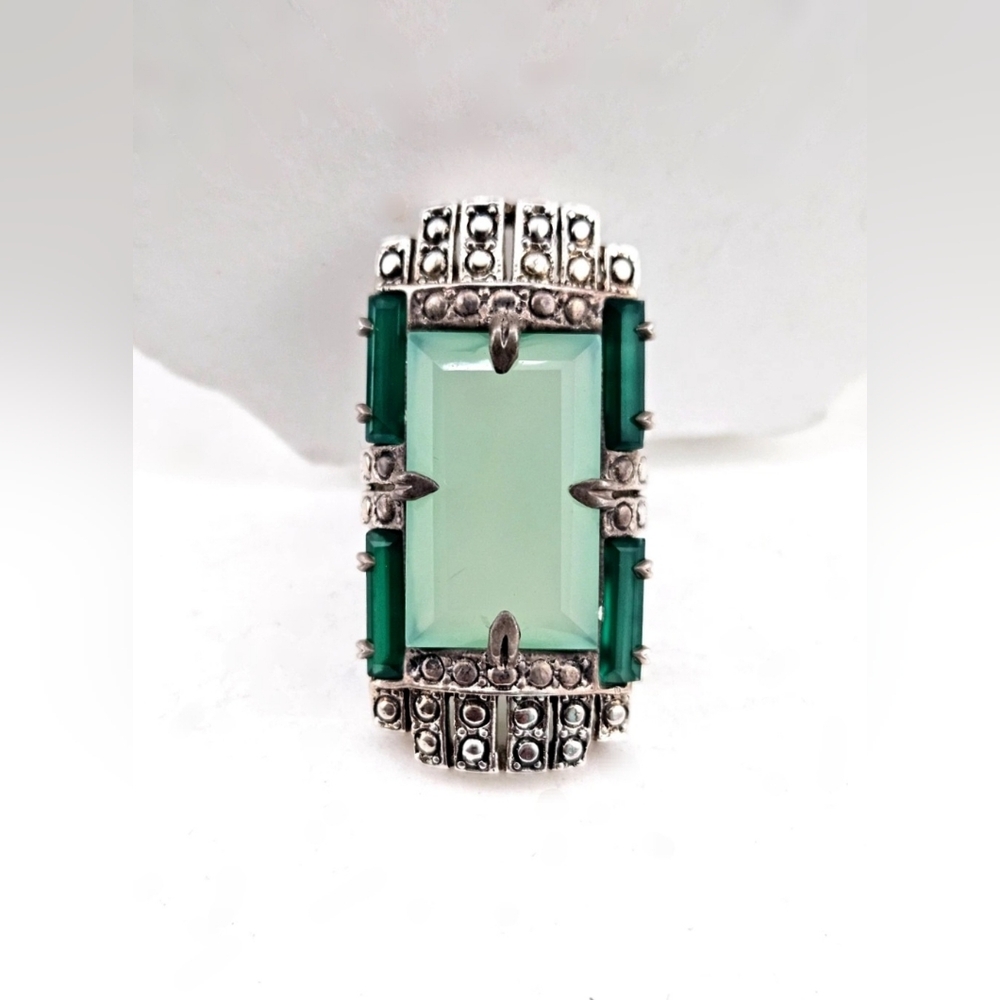 Nicky Butler 925 Sterling Silver Empire Collection Chalcedony Designer NB Ring